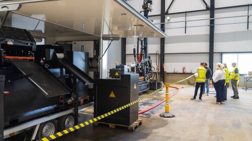 Prototyp in Aktion: der neue Boxer 60 E GT für Erdwärme