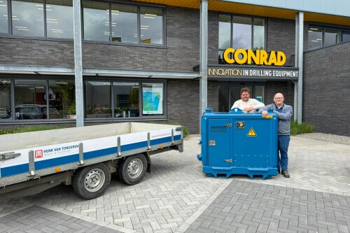 Van Tongeren erweitert seinen Maschinenpark um die elektrische Spülpumpe CCP 50 für die Grundwasserabsenkung